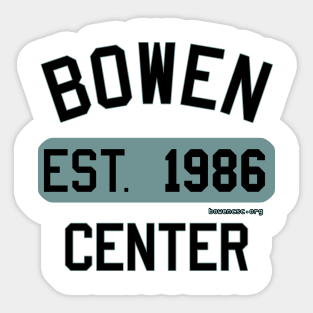 Bowen Center Est 1986 Teal Sticker